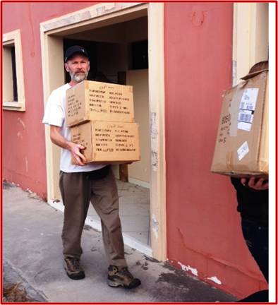 unloading in Honduras